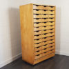 Industrial Beech Filing Cabinet by James Leonard for ESA, 1960s