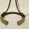 Iron And Leather Floor Lamp, circa 1950