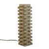 "Square tower" iron table lamp, 1970s