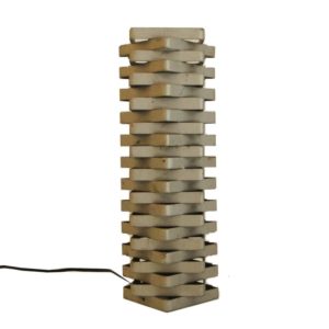 "Square tower" iron table lamp, 1970s