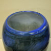 Large Blue Vintage Glassvase By Maud G. Bugge -Hadeland Glassverk 1980s, Norway