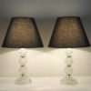 Pair of vintage Glass Table Lamps from Kosta, Sweden 1960s