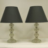 Pair of vintage Glass Table Lamps from Kosta, Sweden 1960s