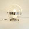 Globe lamp in Murano glass and chrome, 1970's