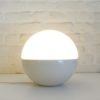 ceramic and opaline globe lamp