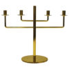 Hans Agne Jakobsson Four armed vintage Brass Candelabrum 1960`s - Sweden Hans Agne Jakobsson Four armed vintage Brass Candelabrum 1960`s - Sweden