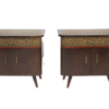 Pair of bedside tables 50s 60 restored