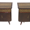 Pair of bedside tables 50s 60 restored