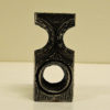 Steel Vintage Candleholder With Circle "Steel Art" Polaris, Olav Joa Norway Steel Vintage Candleholder With Circle "Steel Art" Polaris, Olav Joa Norway