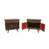 Pair of bedside tables 50s 60 restored