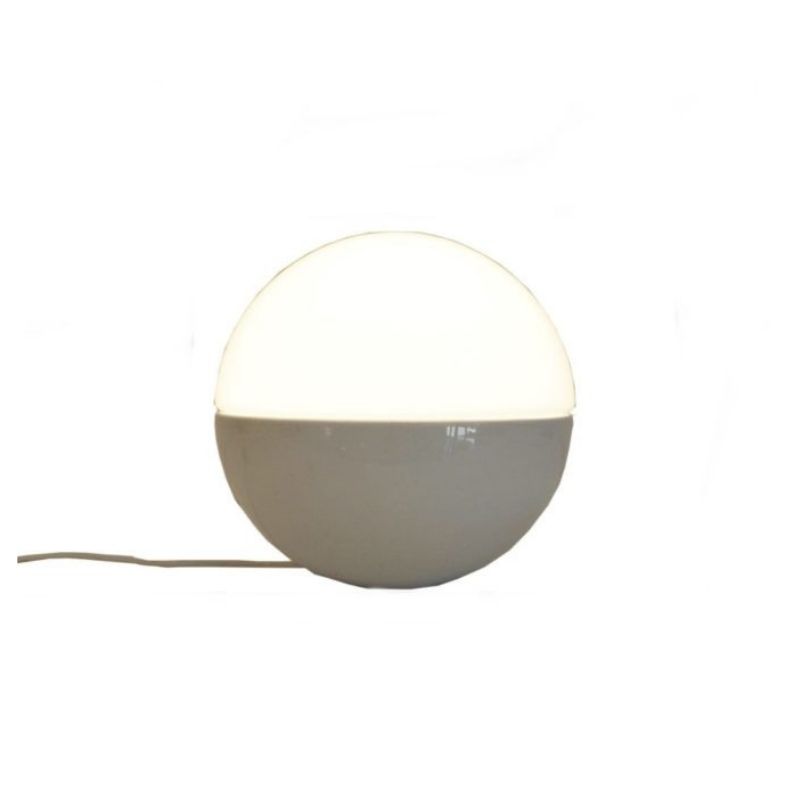 ceramic and opaline globe lamp