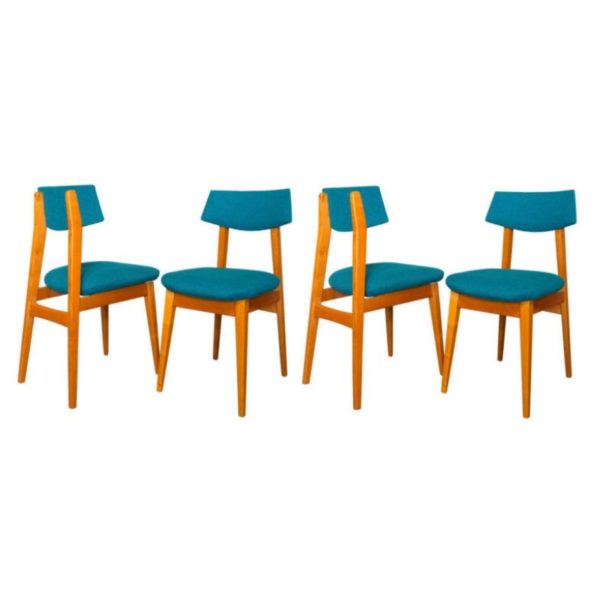 Set of Four Scandinavian Mid Century Chairs Set of Four Scandinavian Mid Century Chairs