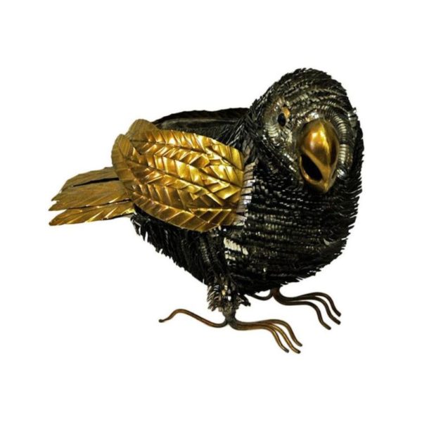 Brutalist vintage Parrot in mixed metal in the style of Sergio Bustamante 1960s Brutalist vintage Parrot in mixed metal in the style of Sergio Bustamante 1960s