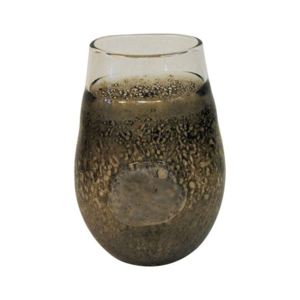Vintage Fossil Art Glass Vase by Kjell Engman for Kosta Boda, Sweden Vintage Fossil Art Glass Vase by Kjell Engman for Kosta Boda, Sweden
