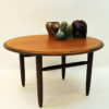 Round Vintage Teak coffee table by Aase Dreieri 1958 - Norway Round Vintage Teak coffee table by Aase Dreieri 1958 - Norway