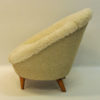 Midcentury Florida Easy chair in sheepskin, Vatne Lenestolfabrikk - Norway 1950s