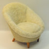 Midcentury Florida Easy chair in sheepskin, Vatne Lenestolfabrikk - Norway 1950s