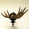 Real Vintage Moose Antlers with Hooks 1920s, Norway