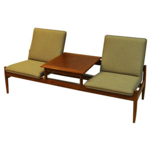 Midcentury Sofa module set Saga with table by Gunnar Sørlie 1958
