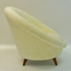 Midcentury Florida Easy chair in sheepskin from Vatne - Norway 1950s Midcentury Florida Easy chair in sheepskin from Vatne - Norway 1950s