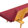 Mid Century Sofa Bed by Miroslav Navratil with original Redcurrant fabric
