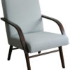 Restored Mid Century Armchair with a new fabric from Kirkby Design
