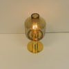 Glass and Brass Table Lamp B102 by Hans-Agne Jakobsson, 1960s - Sweden