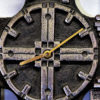 Steel vintage Wall clock, Olav Joa - Norway 1970s