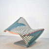 'The Flying Carpet' Lounge Chair by Simon Desanta, Fabric Design by Dorothy Hafner, Rosenthal, Germany 1983
