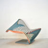'The Flying Carpet' Lounge Chair by Simon Desanta, Fabric Design by Dorothy Hafner, Rosenthal, Germany 1983
