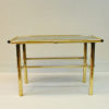Marble And Brass Rectangular Vintage Table, 1960s