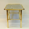 Marble And Brass Rectangular Vintage Table, 1960s