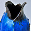 Blue vintage Ceramic vase by Leif Heiberg Myrdam 1970s, Norway