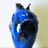 Blue vintage Ceramic vase by Leif Heiberg Myrdam 1970s, Norway