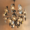 Scandinavian Vintage Peacock Ceiling Chandelier 1970`s Scandinavian Vintage Peacock Ceiling Chandelier 1970`s