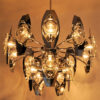 Scandinavian Vintage Peacock Ceiling Chandelier 1970`s Scandinavian Vintage Peacock Ceiling Chandelier 1970`s
