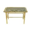 Marble And Brass Rectangular Vintage Table, 1960s