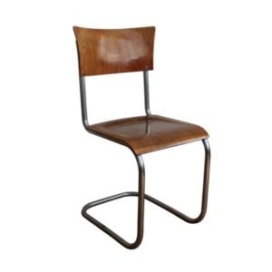 1930's Modernist Tubular Cantilever Chair by Gottwald