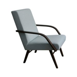 Restored Mid Century Armchair with a new fabric from Kirkby Design