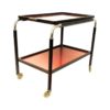 Art Deco Trolley with red trays on wheels 1930s, Sweden