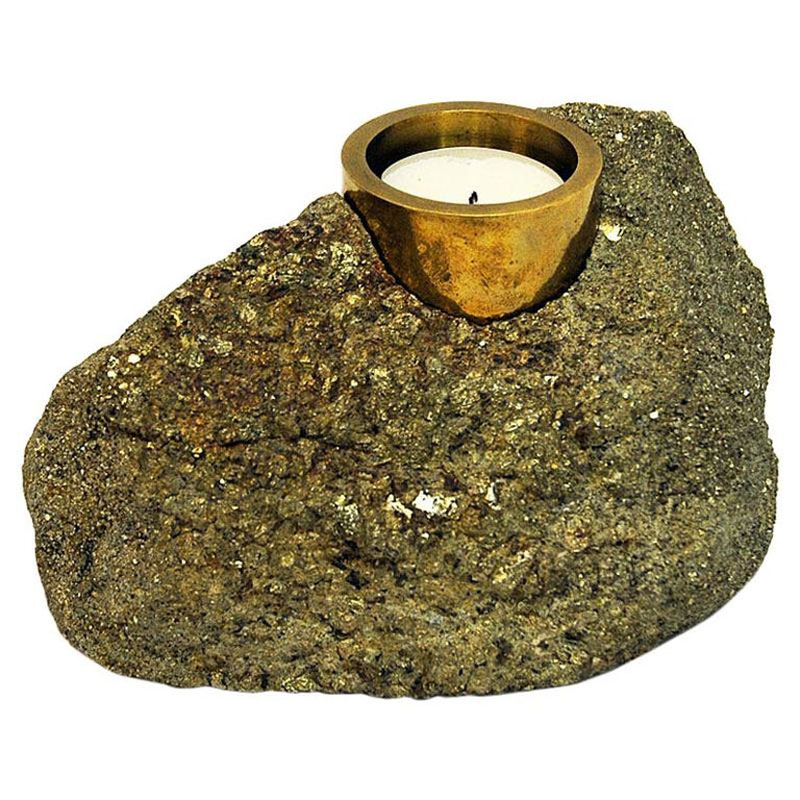 Vintage Saulo Candleholder Stone by Sulitjelma 1970s, Norway