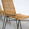Set of 4 Italian Rattan Dining Chairs