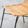 Set of 4 Italian Rattan Dining Chairs
