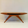 Midcentury Teak coffee table `Smiley` by Johannes Andersen, Denmark 1957