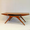 Midcentury Teak coffee table `Smiley` by Johannes Andersen, Denmark 1957