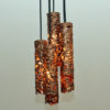 Brutalist midcentury Copper Ceilinglamps 1960s, Sweden