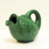 Green vintage Ceramic Fish pot by Michael Andersen 1970s, Denmark