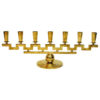 Vintage Candlestick With Seven Arms Of Brass 1950`s, Lars Holmström-Sweden