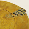 Vintage Brass plate with square holes 1970s, Scandinavia