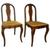 Set of Two Swedish Satin Birch Chairs, 1910s